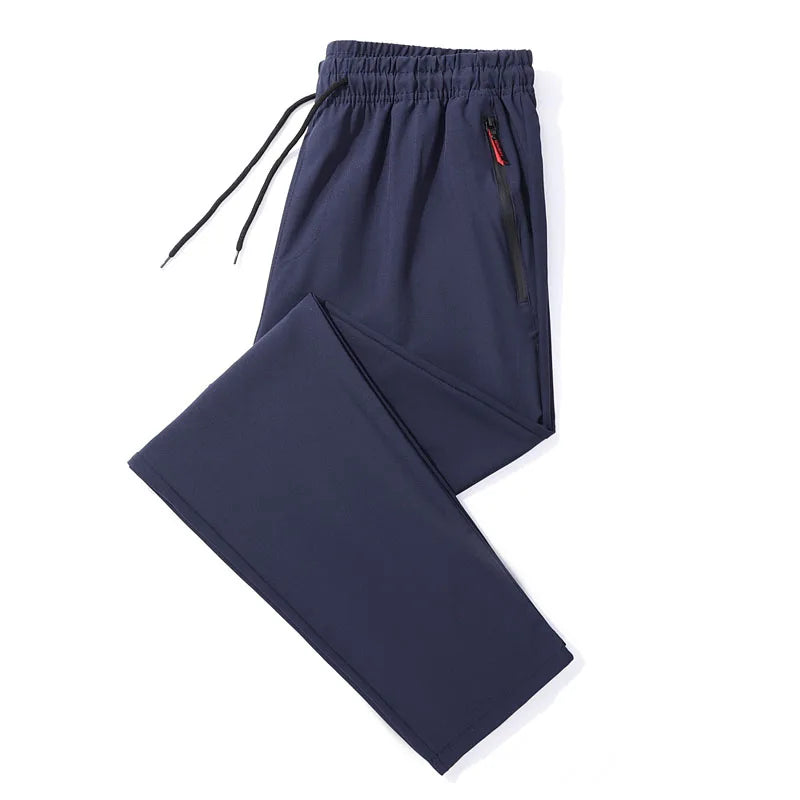Men's Slim Fit Straight Jogger Pants – Lightweight Casual Style with Elastic Waist - 3KDyn